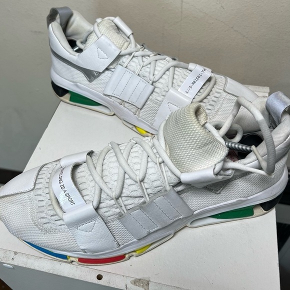 Adidas Oyster Holdings x Twinstrike ADV White Rainbow Sneakers Size Men\'s 10 main image 6